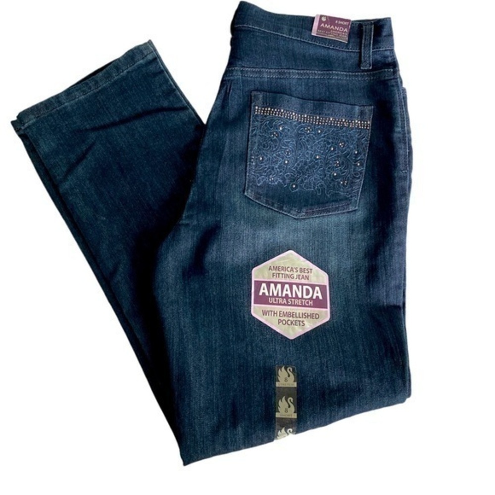 Gloria Vanderbilt Amanda Ultra Stretch Jeans Size 8 Short NWT